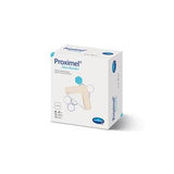 Proximel foam border medical dressing box, sterile wound care supply product