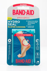 Band-Aid Hydro Seal Blister Cushions medium extreme, 5 count, protects heel blisters