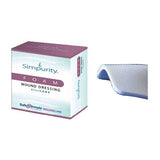 Simpurity foam silicone wound dressing box with curved medical bandage pad