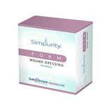 Simpurity foam wound dressing box for non-adhesive medical wound care supply