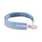 Blue tracheostomy tube holder for secure airway management