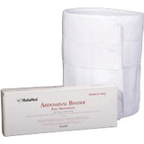 White abdominal binder with product box for medical support