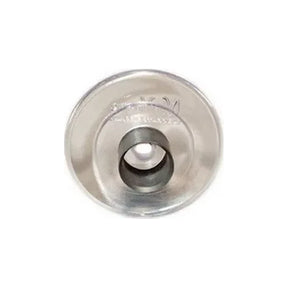 Round ostomy belt shield with central opening for stoma support, medical supply
