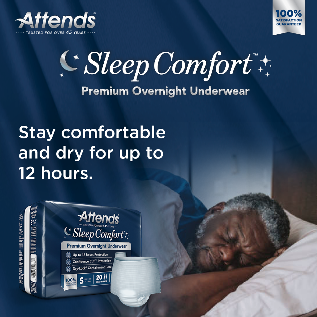 Attends Sleep Comfort™ Premium Overnight Underwear, Small