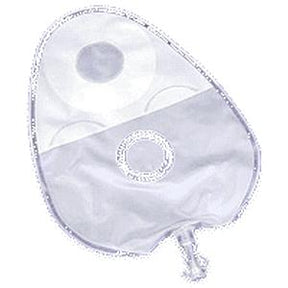 Transparent ostomy pouch with drainable bottom for medical supply and chronic care