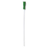 medical urinary catheter with green funnel tip for home health care supplies
