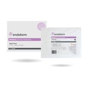 Endoform natural dermal template wound dressing high flow packaging front view