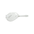 Sterile disposable urinary catheter with integrated collection bag on white background