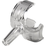 Clear plastic medical tubing connector valve for home healthcare supplies
