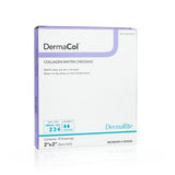 DermaCol collagen matrix dressing box for wound care, sterile 2x2 inch, 10 dressings