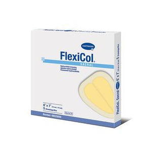 FlexiCol Sacral hydrocolloid dressing box for wound care and medical supplies