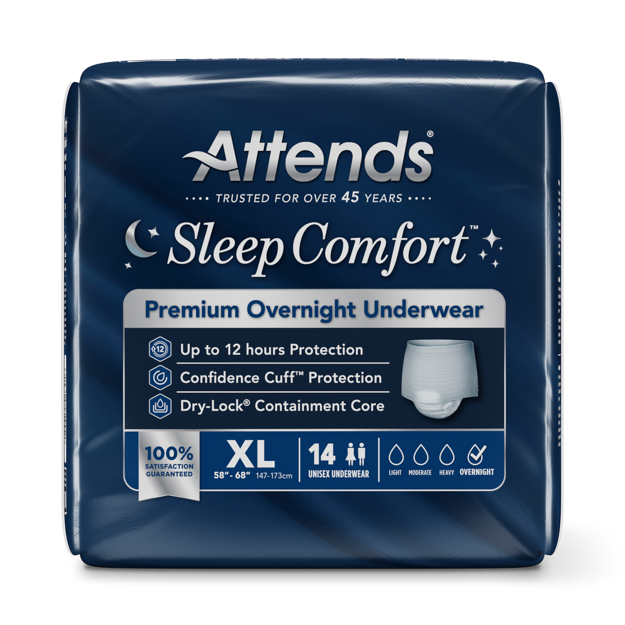 Attends Sleep Comfort™ Premium Overnight Underwear, X-Large