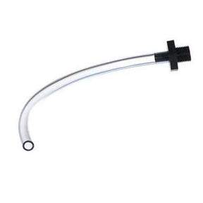 Clear replacement medical tubing with black plastic connector for home medical devices