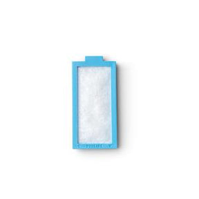 Rectangular replacement filter with blue frame for medical device