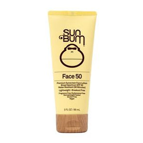 Sun Bum Face 50 sunscreen lotion tube for sensitive skin, broad spectrum SPF 50, 88 ml