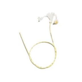 latex Foley catheter medical device with drainage port and inflatable balloon
