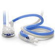 Breathing circuit tubing with humidifier chamber for respiratory therapy