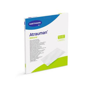 Hartmann Atrauman Silicone non-adherent wound dressing box with product image on packaging