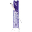 Hydrophilic urinary catheter in purple sterile packaging with water droplets