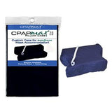 CPAPMax 2.0 pillow case in packaging and navy blue memory foam pillow for CPAP mask users