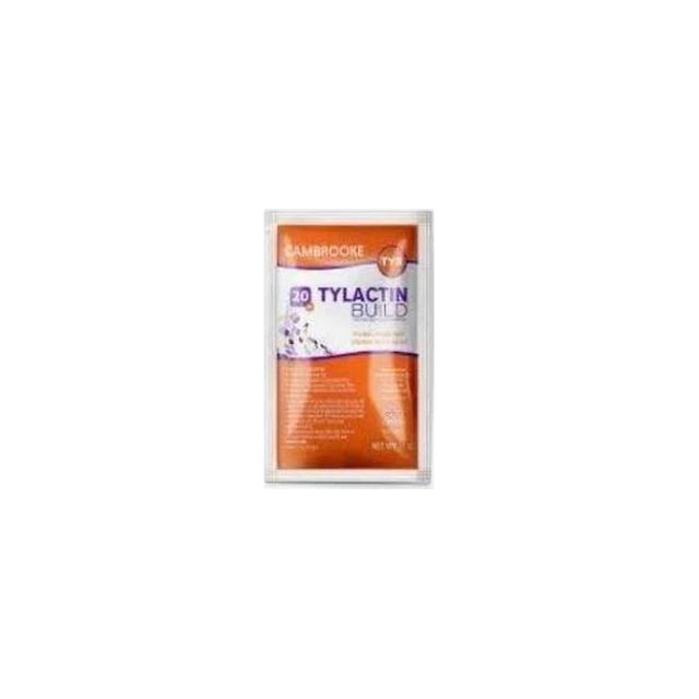 Cambrooke Tylactin Build 20 nutritional supplement in orange and white pouch