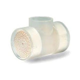 Clear bacterial viral filter for respiratory care, isolated on white background
