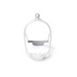 Minimalist nasal CPAP mask frame with headgear for sleep apnea therapy