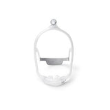 Minimalist nasal CPAP mask frame with headgear for sleep apnea therapy