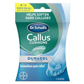 Dr. Scholl's Callus Cushions Duragel pack for immediate pain relief and callus care