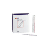 BD shielded IV catheter box with individual packaged catheter and needle on white background