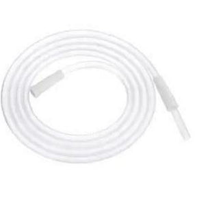 Coiled clear medical tubing for home healthcare and medical supply use