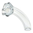 Clear medical tracheostomy tube with curved design, essential respiratory care device