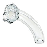 Clear medical tracheostomy tube with curved design, essential respiratory care device