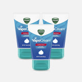 Three Vicks VapoCream 3oz tubes, soothing vapors moisturizing cream for cough relief