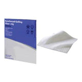 Box and sheet of reinforced gelling fiber dressing for wound care and chronic condition management