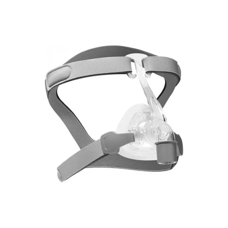 CPAP nasal mask with adjustable headgear for sleep apnea therapy