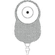 Closed ostomy bag with filter and drainage spout, essential medical supply