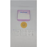 Ostomy barrier ring with adhesive seals and Safe n Simple product box on white background