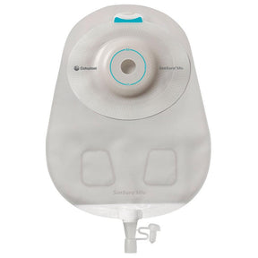Coloplast SenSura Mio drainable ostomy pouch with adhesive barrier, front view