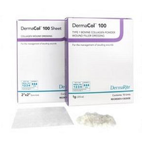 DermaCol 100 wound dressing and collagen powder for wound care, medical supplies