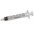 3ml sterile syringe with clear barrel, bold markings, and luer slip tip for medical use