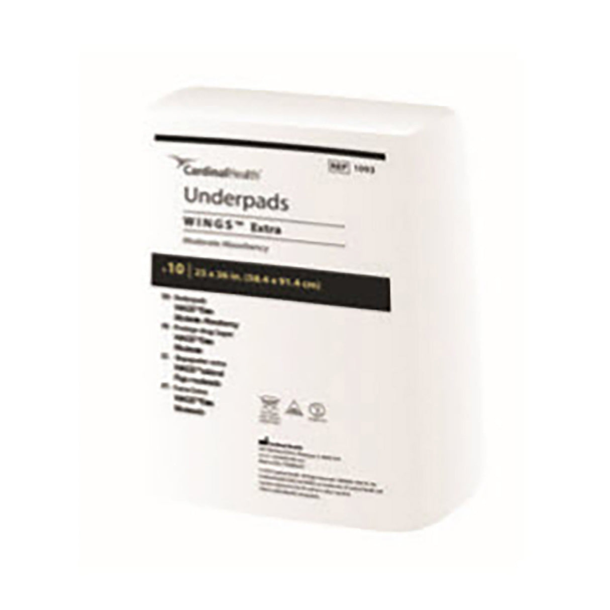 Cardinal Health, Underpads, Wings Basic, 23" X 36"
