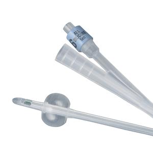 Sterile silicone Foley catheter with balloon for urinary medical use