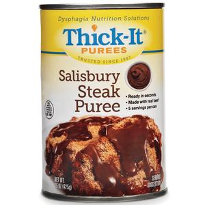 Thick-It Salisbury Steak Puree can for dysphagia, nutrition and easy-to-swallow meals