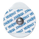 Single disposable ECG electrode pad with MEDI-TRACE branding for medical monitoring