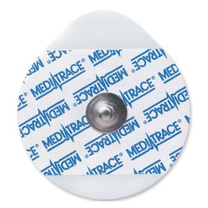 Single disposable ECG electrode pad with MEDI-TRACE branding for medical monitoring