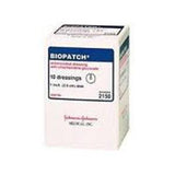 Box of Biopatch antimicrobial dressing 10 pack for wound care and infection prevention