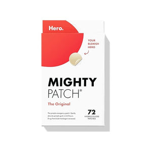Mighty Patch hydrocolloid acne patches box, 72 count, for blemish care