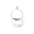 CPAP nasal mask frame for sleep apnea therapy, front view on white background