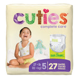 Cuties Complete Care Baby Diapers, Size 5